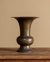 Large Bronze Trumpet Vase, Japan, Meiji Period - Lone Fox