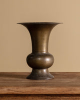 Large Bronze Trumpet Vase, Japan, Meiji Period - Lone Fox