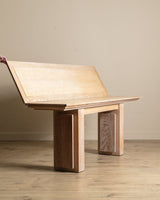 Large Cerused Oak Flip Top Console / Dining Table, France, 1940's - Lone Fox
