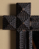 Large Cross Corner Tramp Art Mirror, 19th Century - Lone Fox