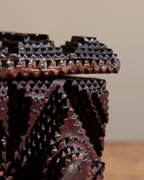 Large Diamond Tramp Art Box, 19th Century - Lone Fox