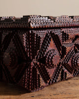 Large Diamond Tramp Art Box, 19th Century - Lone Fox