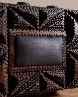 Large Diamond Tramp Art Box, 19th Century - Lone Fox