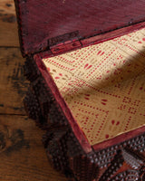 Large Diamond Tramp Art Box, 19th Century - Lone Fox