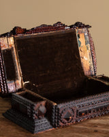 Large Double Layer Pyramid Tramp Art Box, USA, Late 19th Century - Lone Fox