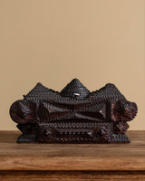 Large Double Layer Pyramid Tramp Art Box, USA, Late 19th Century - Lone Fox