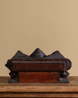 Large Double Layer Pyramid Tramp Art Box, USA, Late 19th Century - Lone Fox