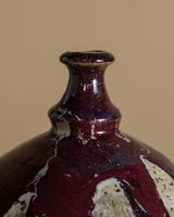 Large Drippy Studio Pottery Vase, Signed - Lone Fox