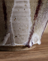 Large Drippy Studio Pottery Vase, Signed - Lone Fox