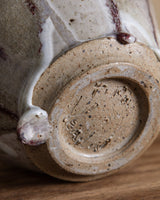 Large Drippy Studio Pottery Vase, Signed - Lone Fox