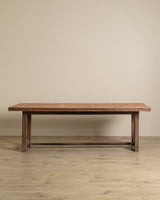 Large French Terracotta Tile Top Console / Dining Table, 1970's - Lone Fox