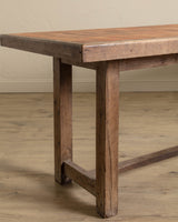 Large French Terracotta Tile Top Console / Dining Table, 1970's - Lone Fox