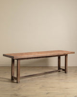 Large French Terracotta Tile Top Console / Dining Table, 1970's - Lone Fox