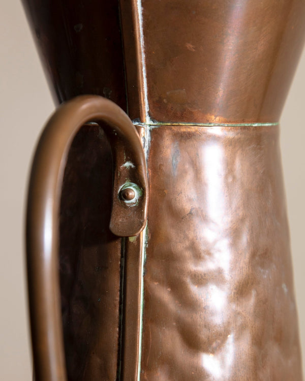 Large Hammered Copper Pitcher - Lone Fox