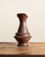 Large Hand Forged Copper Pitcher w/ Fish Engravings, 1960's - Lone Fox