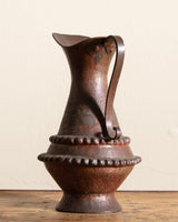 Large Hand Forged Copper Pitcher w/ Fish Engravings, 1960's - Lone Fox