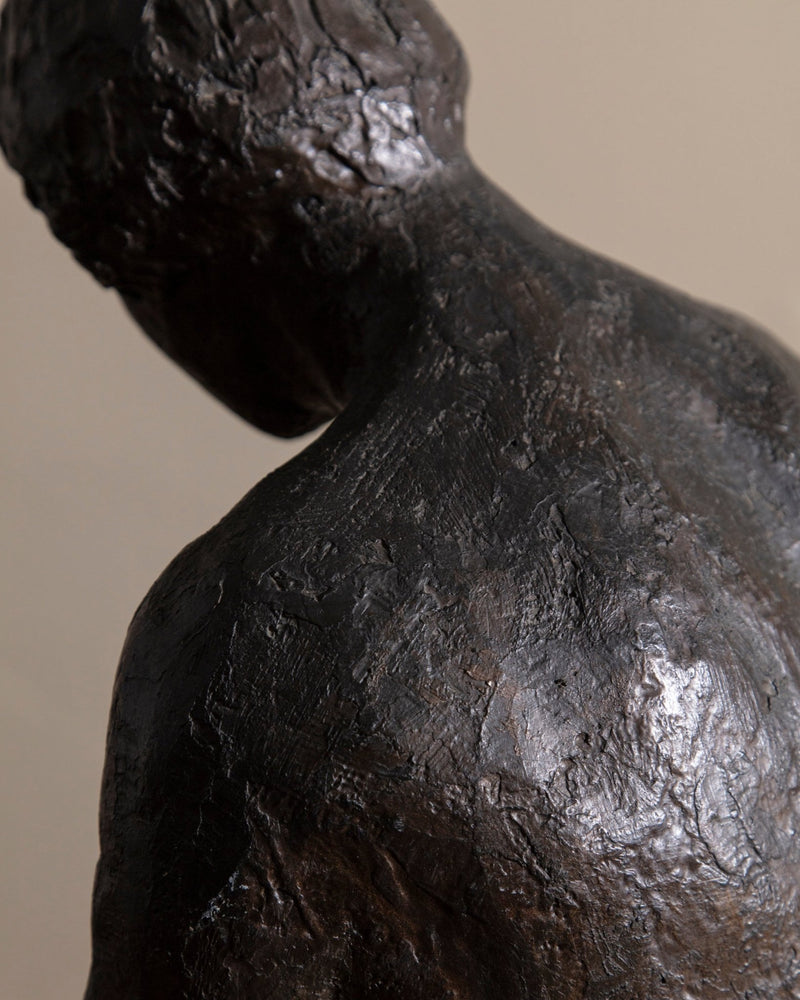 Large Male Figurative Sculpture Study, 1950's - Lone Fox
