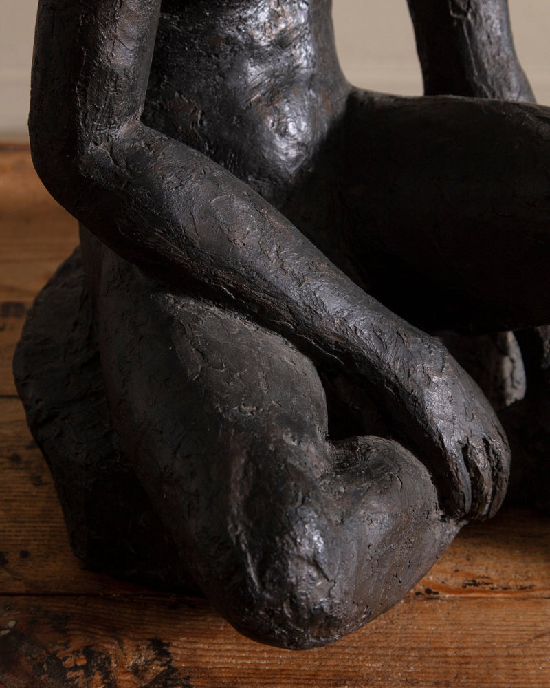 Large Male Figurative Sculpture Study, 1950's - Lone Fox