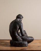 Large Male Figurative Sculpture Study, 1950's - Lone Fox