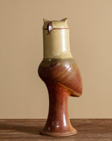 Large Sculptural Owl Studio Pottery Jar, USA, 1970's - Lone Fox