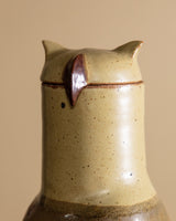 Large Sculptural Owl Studio Pottery Jar, USA, 1970's - Lone Fox