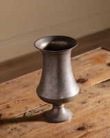 Large Silver Pewter Fluted Vase, 1950's - Lone Fox