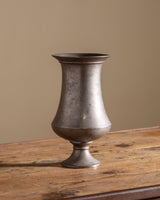 Large Silver Pewter Fluted Vase, 1950's - Lone Fox