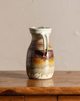 Large Studio Pottery Pitcher, Signed - Lone Fox