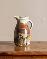 Large Studio Pottery Pitcher, Signed - Lone Fox