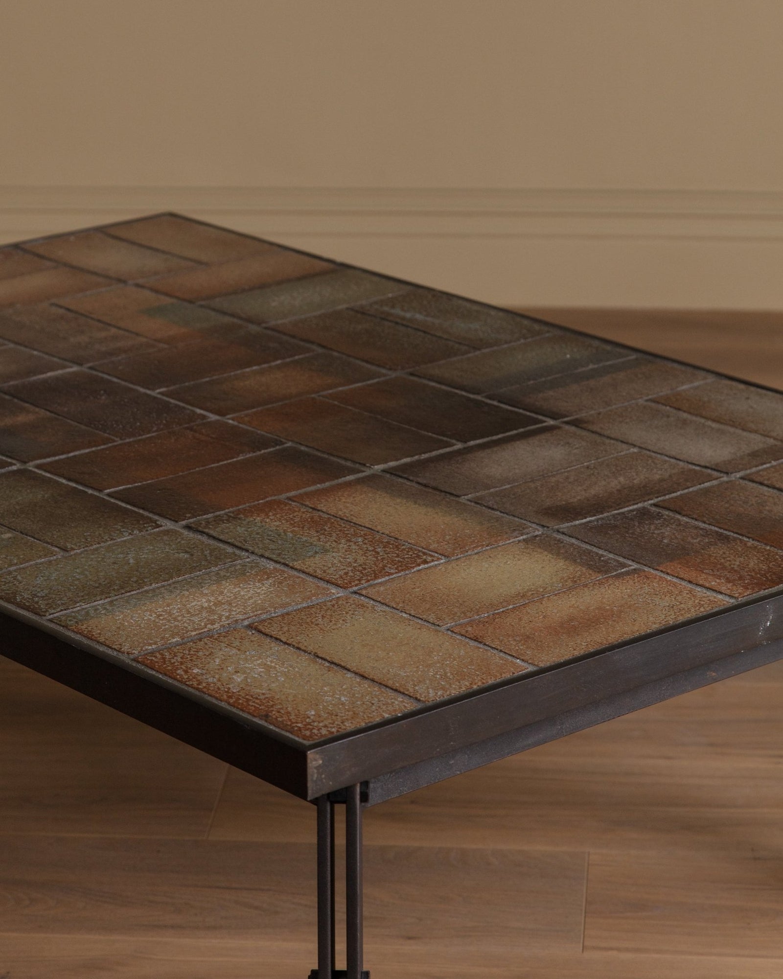Café　1204330 天板金網30×20 Large Tile & Steel Coffee Table by Britt Sallingboe, Denmark