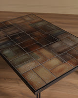 Large Tile & Steel Coffee Table by Britt Sallingboe, Denmark, 1970's - Lone Fox