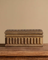 Large Tramp Art Box in Gold Paint Finish, American, Early 20th Century - Lone Fox