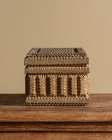 Large Tramp Art Box in Gold Paint Finish, American, Early 20th Century - Lone Fox