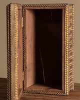 Large Tramp Art Box in Gold Paint Finish, American, Early 20th Century - Lone Fox