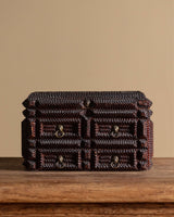 Large Tramp Art Box with Lion Hardware, American, 19th Century - Lone Fox