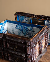 Large Tramp Art Box with Lion Hardware, American, 19th Century - Lone Fox