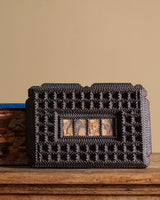 Large Tramp Art Box with Lion Hardware, American, 19th Century - Lone Fox