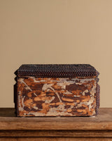 Large Tramp Art Box with Lion Hardware, American, 19th Century - Lone Fox