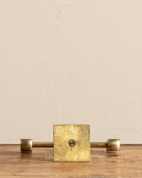 Lars Bergsten Gusum Brass Candelabra, Sweden, 1980's - Lone Fox