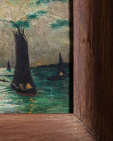 Late 19th Century Coastal Landscape Oil Painting, France - Lone Fox