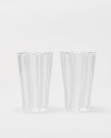 Le (Grand) Verre Bonbon Glasses, White (Set of 2) - Lone Fox