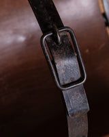 Leather and Iron Log Holder w/ Buckle, France, 1950's - Lone Fox