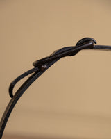 Leather and Iron Log Holder w/ Buckle, France, 1950's - Lone Fox