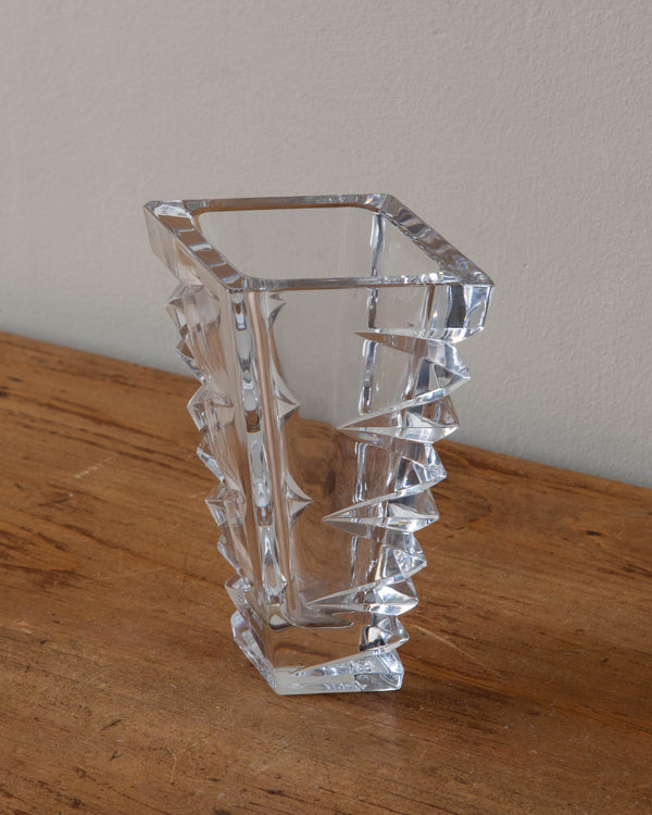 Lenox Crystal Zig Zag Cut Vase - Lone Fox