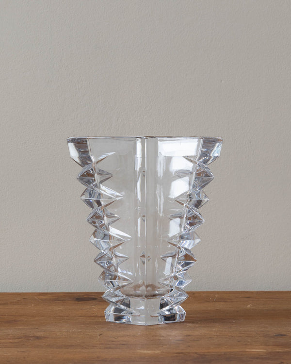 Lenox Crystal Zig Zag Cut Vase - Lone Fox