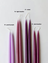 Light Heather Danish Taper Candle | 12" - Lone Fox