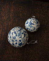 Lillian Paper Mache Ball Ornament - Lone Fox