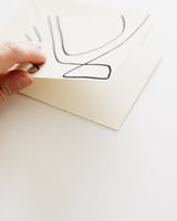 Line Art Card - Lone Fox