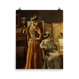 "Looking at a Painting (1891)" Art print - Lone Fox