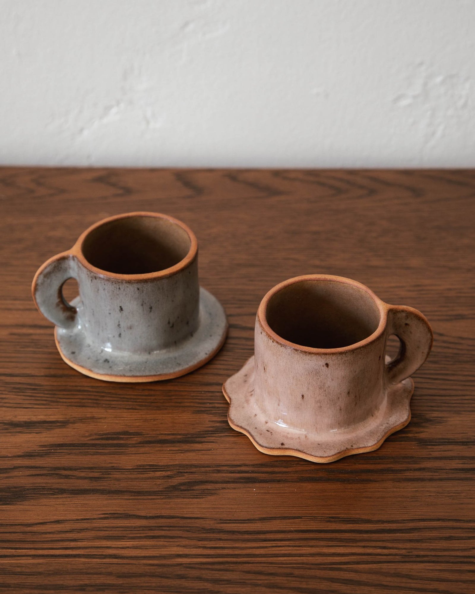 antique coffee cups Lylia Hand Formed Espresso Cup w/ Saucer – Lone Fox